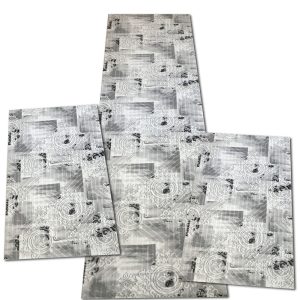 Set 3 covoare antiderapante Akustic Gri – 80 x 150 / 80 x 150 / 80 x 300 cm